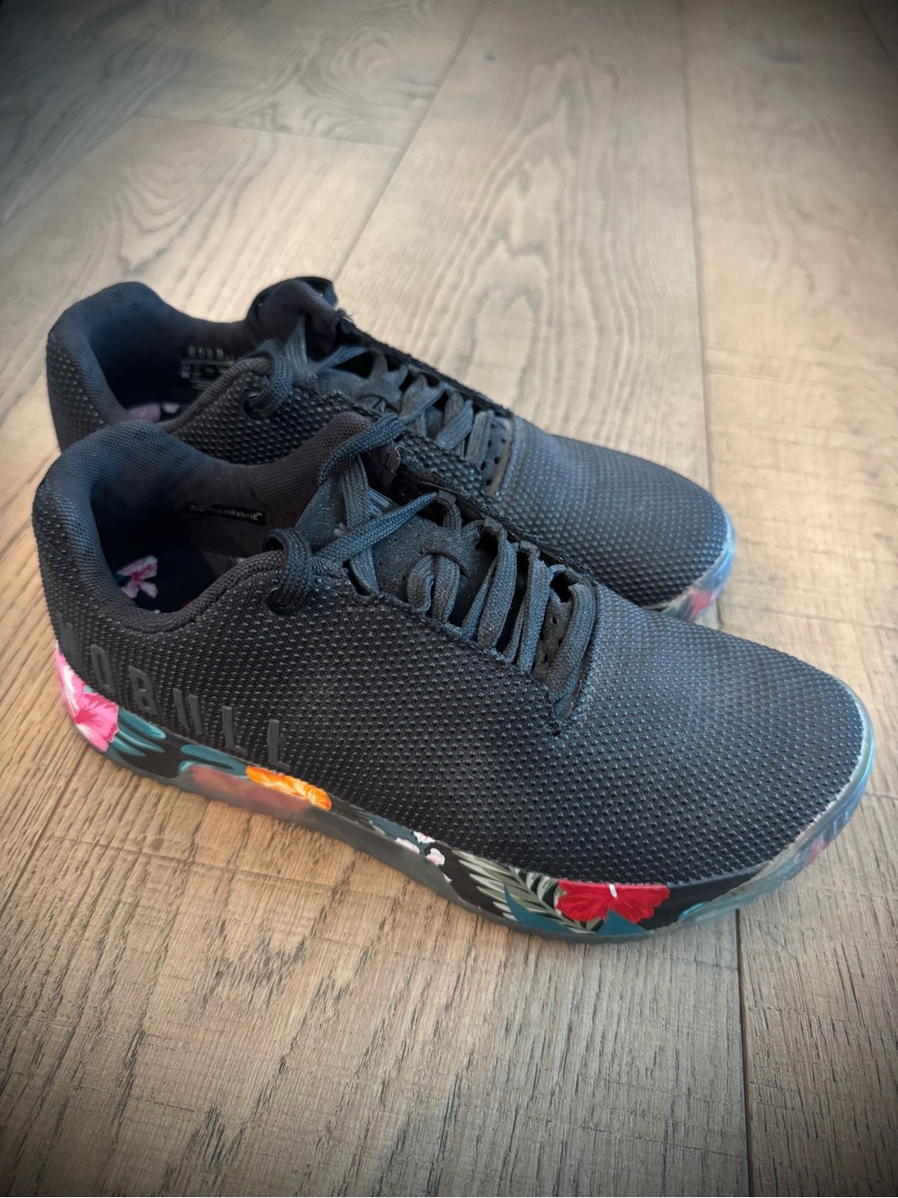 NOBULL Black / Floral Trainers